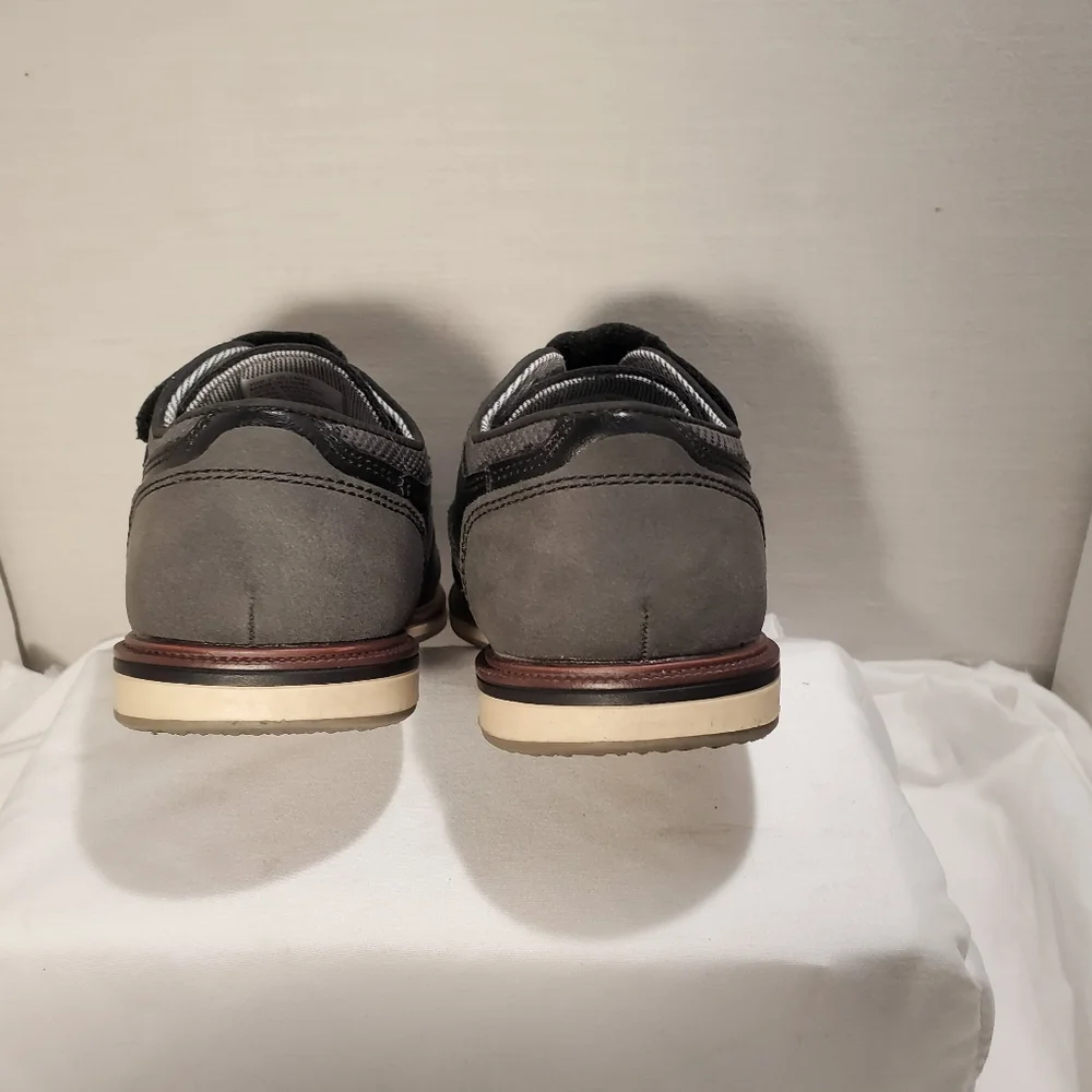Jumping Beans Toddler Boys Black Porto Oxford 10 M Faux Leather Like New